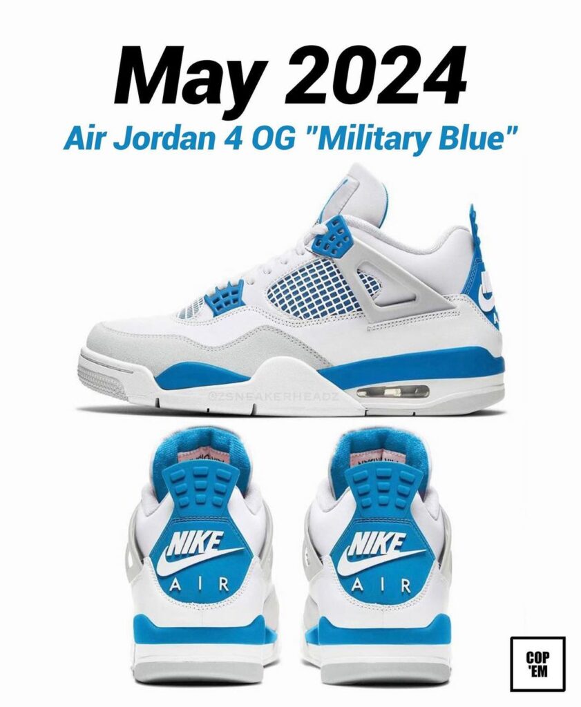 Air Jordan 4 “Military Blue”, los tenis más preciados están de vuelta