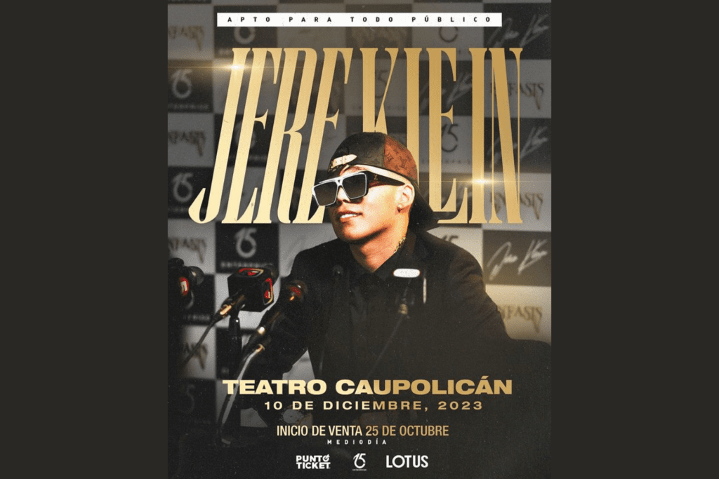 Jere Klein se presentara el próximo 10 de diciembre en el Teatro Caupolicán