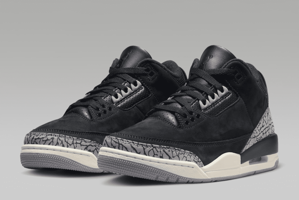 Las Air Jordan 3 Off Noir